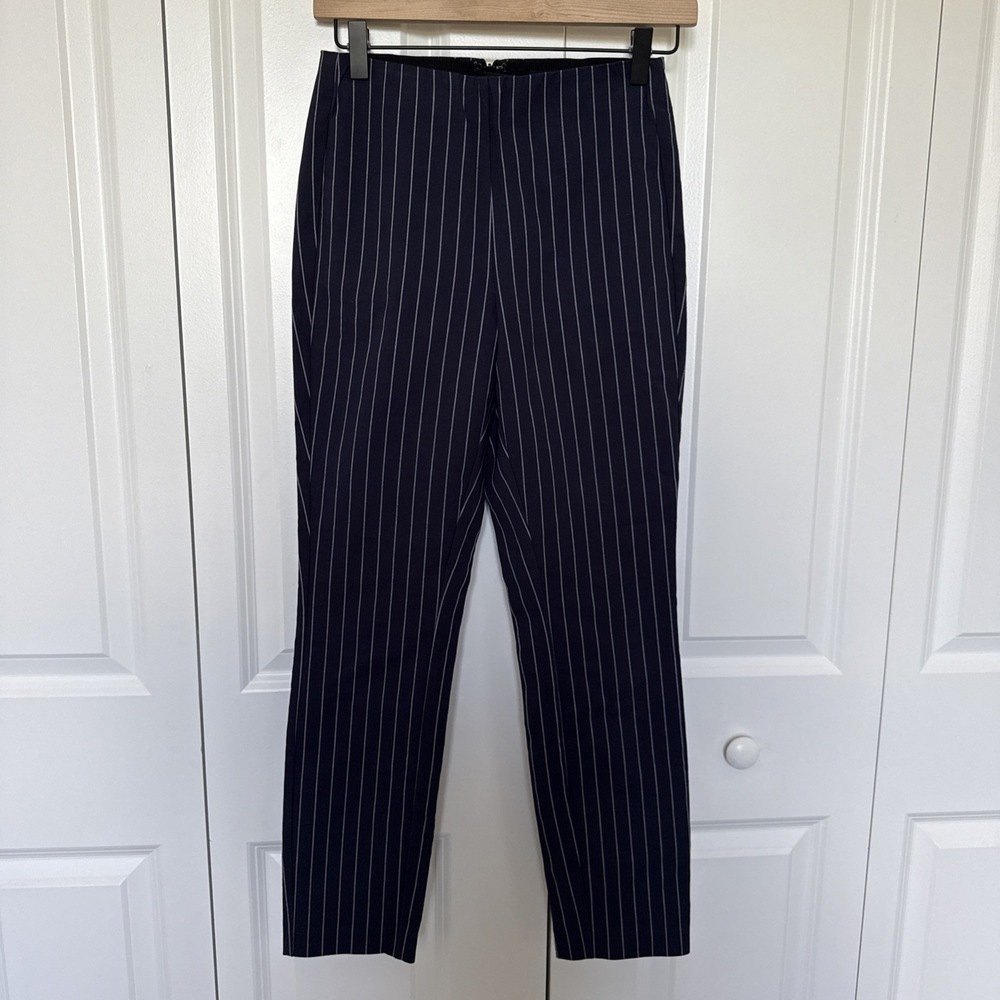 Rag & Bone Simone Pinstripe Ankle Cigarette Pants Size 2 Career Corporate Office